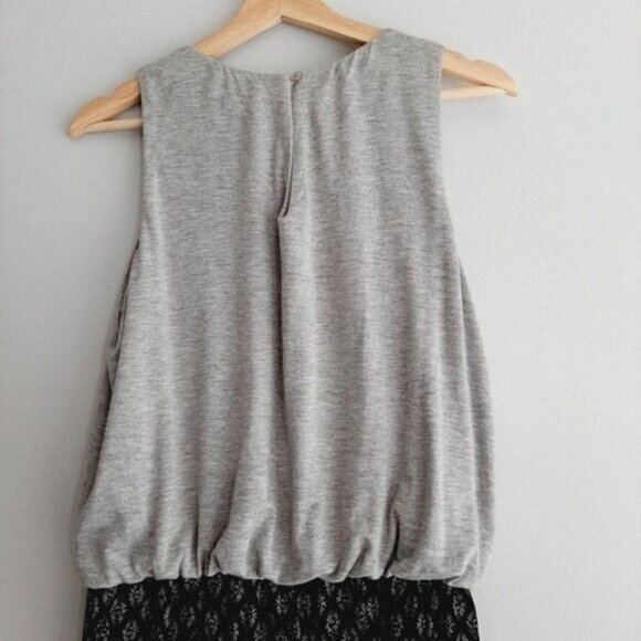 HEI HEI \ Rhodes Anthropologie Sleeveles Crop Jumpsuit Grey & Black Sz S - Picture 10 of 14